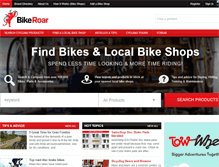 Tablet Screenshot of bikeroar.com